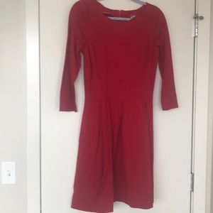 Banana Republic Red quarter length dress